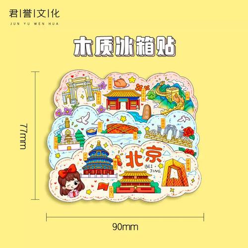 匠心磁韵，旅游新章 北京祥云木质磁吸冰箱贴与国内旅游纪念品的创新融合
